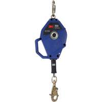 Cordage de s&eacute;curit&eacute; autor&eacute;tractable avec verrouillage intelligent, 30', Acier galvanis&eacute;, Pivotant Duraquip Inc