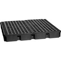 Plateforme de d&eacute;versement modulaire, Capacit&eacute; de d&eacute;versement 60,5 gal. US, 51,5'' x 51,5'' x 6,5" Duraquip Inc