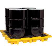 Palette de confinement des d&eacute;versements, Capacit&eacute; de d&eacute;versement 66 gal. US, 58,5" x 58,5" x 7,75" Duraquip Inc