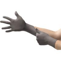 Gants jetables TouchNTuff 93-250, 6/T-petit, Nitrile, 5,1 mils/7,9-mil, Sans poudre, Gris Duraquip Inc
