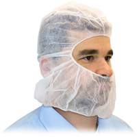 Disposable Hood, Polypropylene, White Duraquip Inc