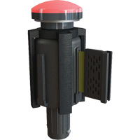PLUS Barrier System Strobe Light Bracket & Red Strobe Light, Black Duraquip Inc