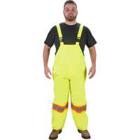 RZ1000 Rain Bib Pants, Polyester, Small, High Visibility Lime-Yellow Duraquip Inc