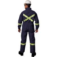 Combinaisons avec mat&eacute;riau r&eacute;fl&eacute;chissant de luxe Westex UltraSoft, Taille 36, Bleu marine, 8,7 cal/cm² Duraquip Inc