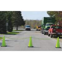 Traffic Cone & Chain Kit, 28", Orange, 4" & 6" Reflective Collar(s) Duraquip Inc