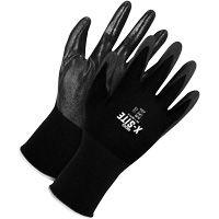 Gants enduits, 10, R&ecirc;vetement Bipolym&egrave;re, Calibre 15, Enveloppe en Nylon Duraquip Inc
