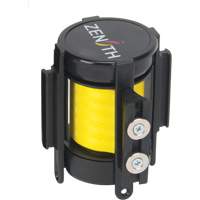 Magnetic Tape Cassette for Build-Your-Own Crowd Control Barrier, 7', Yellow Tape Duraquip Inc