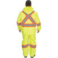 RZ1000 Rain Suit, Polyester, Small, High Visibility Lime-Yellow Duraquip Inc