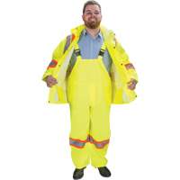 RZ1000 Rain Suit, Polyester, Small, High Visibility Lime-Yellow Duraquip Inc