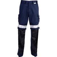 High Visibility Pants, Poly-Cotton, 32, Navy Blue Duraquip Inc