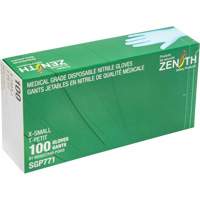 Puncture-Resistant Medical-Grade Disposable Gloves, X-Small, Nitrile, 4.5-mil, Powder-Free, Blue, Class 2 Duraquip Inc