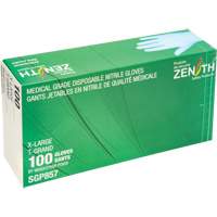 Puncture-Resistant Medical-Grade Disposable Gloves, X-Large, Nitrile, 3.5-mil, Powder-Free, Blue, Class 2 Duraquip Inc