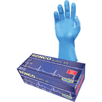 Blurite XPL Examination Gloves, Small, Nitrile, 8-mil, Powder-Free, Blue, Class 2 Duraquip Inc