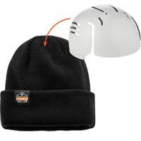 N-Ferno&reg; Zippered Rib Knit Beanie Hat with Bump Cap Insert, One Size, Black Duraquip Inc