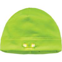 N-Ferno&reg; Skull Cap Beanie Hat with LED Lights, One Size, High-Visibility Lime Green Duraquip Inc