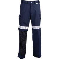 All-Season High Visibility Ventilated Pants, Poly-Cotton, 26, Navy Blue Duraquip Inc