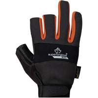 Clutch Gear&reg; Open-Finger Framers Gloves, Synthetic Palm, Size Small Duraquip Inc