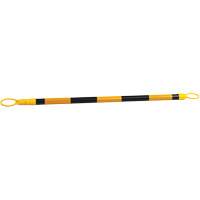 Retractable Cone Bar, 7'2" Extended Length, Black/Yellow SGS309 | Duraquip Inc