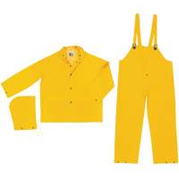 Ensemble imperm&eacute;able de s&eacute;rie classique, Polyester/PVC, Grand, Jaune Duraquip Inc