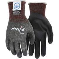 Ninja&reg; Max Cut Resistant Gloves, Size Large, 10 Gauge, Bi-Polymer Coated, Dyneema&reg; Shell, ASTM ANSI Level A3 Duraquip Inc