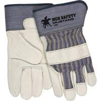 Mustang Fitters Gloves, Large, Grain Cowhide Palm, Fleece Inner Lining Duraquip Inc
