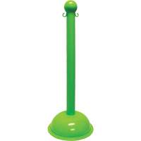 Heavy-Duty Stanchion, 40" High, Green Duraquip Inc