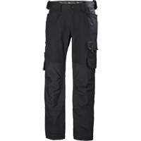 Oxford Work Pants, Cotton, Black, Size 38 Duraquip Inc
