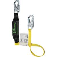 Miller&reg; HP Shock-Absorbing Lanyard, 4', Locking Snap Hook Center, Locking Snap Hook Leg Ends, Polyester Duraquip Inc