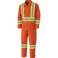 5540A Quilted Coveralls, 2X-Large, Orange Duraquip Inc