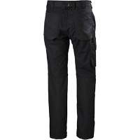 Pantalons d'entretien Oxford, Poly-coton, Noir, Taille 30, Entrejambe 30 SGU533 | Duraquip Inc