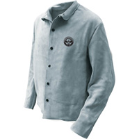 Veste de soudeur, Cuir, 5T-Grand, Gris Duraquip Inc