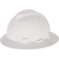 V-Gard&reg; Slotted Full-Brim Hardhat, Pinlock Suspension, Non-Vented Duraquip Inc