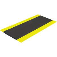 Airsoft™ Anti-Fatigue Mat, Pebbled, 3' x 5' x 3/8", Black/Yellow, PVC Sponge SGV445 | Duraquip Inc