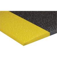 Airsoft™ Anti-Fatigue Mat, Pebbled, 3' x 5' x 3/8", Black/Yellow, PVC Sponge SGV445 | Duraquip Inc