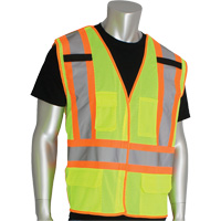 Dynamic Pip&reg; High Visibility Breakaway Vest, High Visibility Lime-Yellow, X-Large, Polyester Duraquip Inc