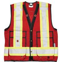 Open Road&reg; Surveyor Vest, Red, Large, Polyester Duraquip Inc