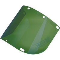 Dynamic Formed Faceshield, Polycarbonate, Green Tint Duraquip Inc
