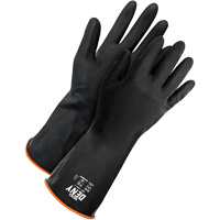 Deny Chemical Resistant Gloves, Size 9, 12" L, Rubber Latex, Flock-Lined Inner Lining, Winter Weight Duraquip Inc