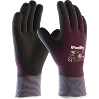ATG MaxiDry&reg; Zero Coated Gloves with Thermal Lining, Small, Foam Nitrile Coating, 15 Gauge, Nylon/Spandex Shell Duraquip Inc