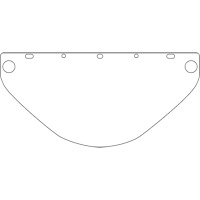 Visi&egrave;re de s&eacute;curit&eacute; universelle Dynamic, Polycarbonate, Teinte Transparent Duraquip Inc