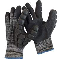 Gants antichocs enduits pour le martelage, 8/Moyen, Paume en Synth&eacute;tique, Poignet &eacute;lastique Duraquip Inc