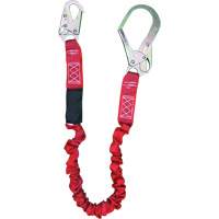 ShockSorb Internal Shock Lanyard, 6', Rebar Hook Center, Snap Hook Leg Ends, Polyester Duraquip Inc