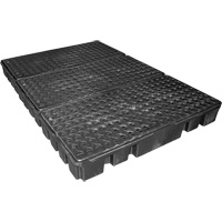 Black Diamond Low Profile Spill Pallet, 76.5 US gal. Spill Capacity, 72" x 49" x 6.5" Duraquip Inc