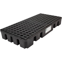 Black Diamond Low Profile Spill Pallet, 25.5 US gal. Spill Capacity, 49" x 24" x 6.5" Duraquip Inc