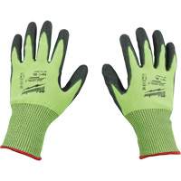 Gants &agrave; haute visibilit&eacute; enduits par trempage, Taille Petit, Calibre 15, Rev&ecirc;tement Polyur&eacute;thane, Enveloppe en Poly&eacute;thyl&egrave;ne, ASTM ANSI niveau A5 Duraquip Inc