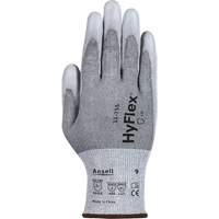 HyFlex&reg; 11-755 Cut Resistant Gloves, Size 6, 18 Gauge, Polyurethane Coated, Polyester/HPPE/Tungsten/Spandex Shell, ASTM ANSI Level A5/EN 388 Level E Duraquip Inc