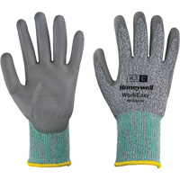 WorkEasy Cut Protective Gloves, Size 6/X-Small, 13 Gauge, Polyurethane Coated, HPPE/Glass Fibre Shell, ASTM ANSI Level A3/EN 388 Level C Duraquip Inc