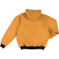 Hooded Duck Bomber Jacket, Men's, Small, Brown Duraquip Inc