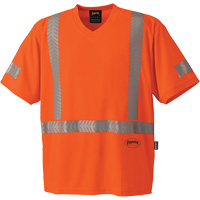 6900 T-shirt de protection contre les rayons UV CoolPass, 3T-Grand, Orange haute visibilit&eacute; Duraquip Inc