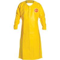 Tychem&reg; 2000 Extra-Long Long-Sleeved Apron, Polyethylene, 52" L x 28.5" W, Yellow Duraquip Inc